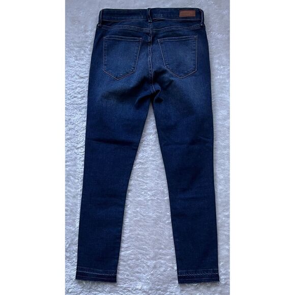 Abercrombie & Fitch The Super Skinny Ankle Mid Rise Raw Released Hem Jeans, 27 - Picture 13 of 16